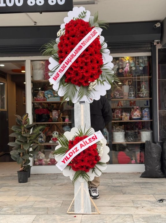 Lüx Çift Katlı Canlı Çelenk